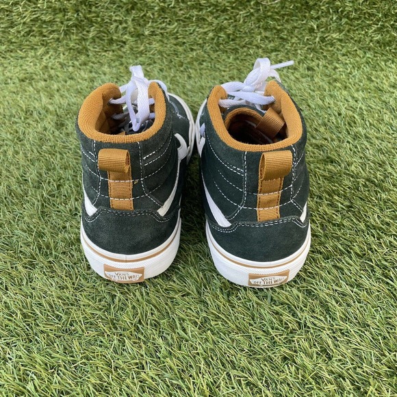 Vans Filmore Hi Vansguard Youth Shoes Size 7y Forrest Green Sued/Tan/White - Picture 4 of 12